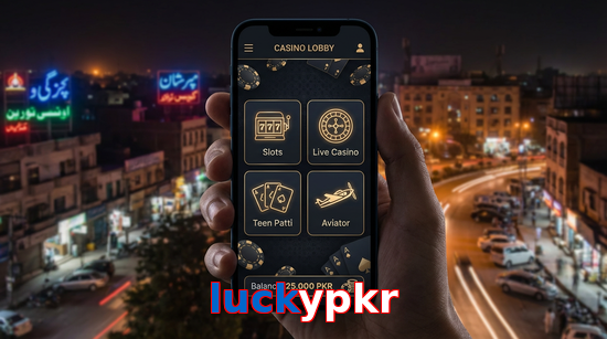 Main screen of Luckypkr app page for PK players