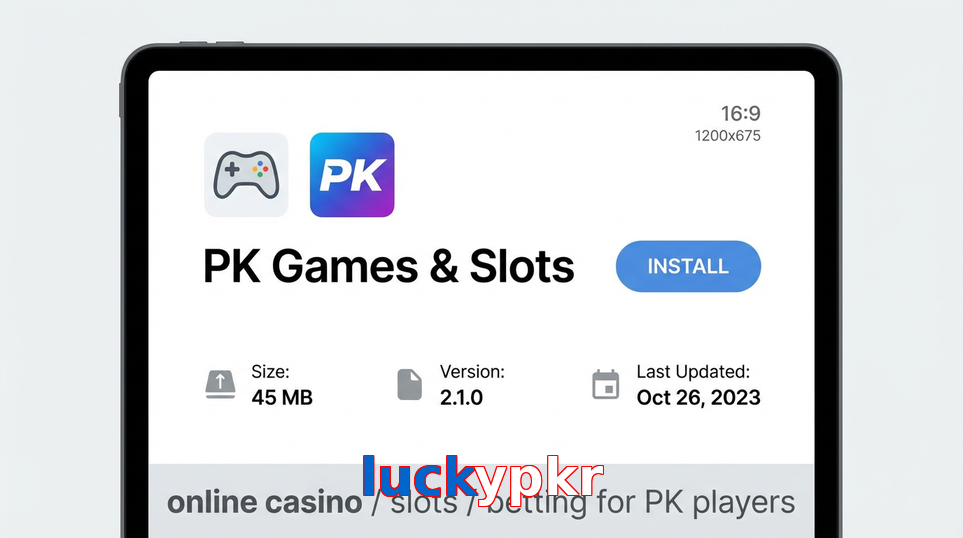 Game list for Luckypkr gameapk section
